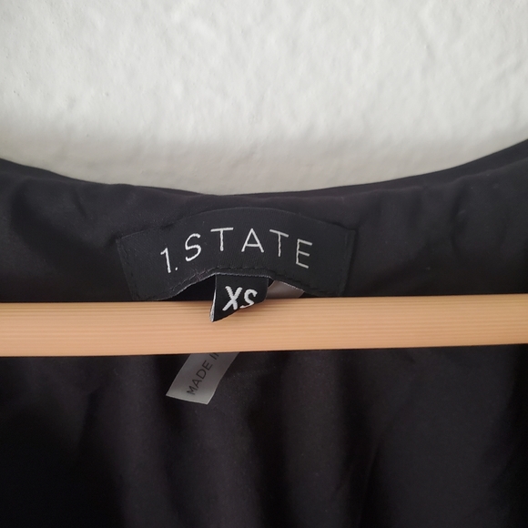 1. State Black and Gray Sequined Shift Mini Party Dress - Picture 4 of 5